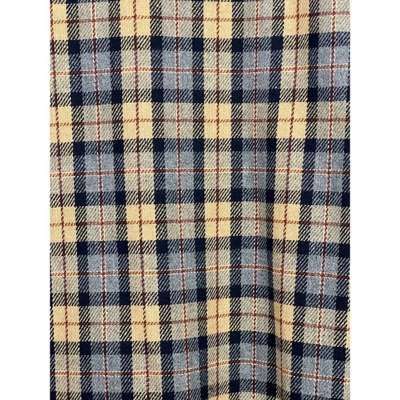 VTG 100% Wool Butter Yellow & Gray Plaid Button Robyn Meredith Women's Blazer 16 - Picture 5 of 11